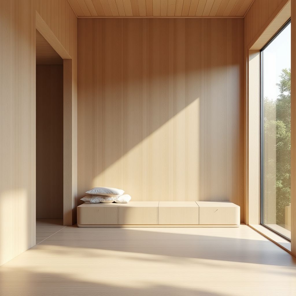Design minimalist cu texturi naturale