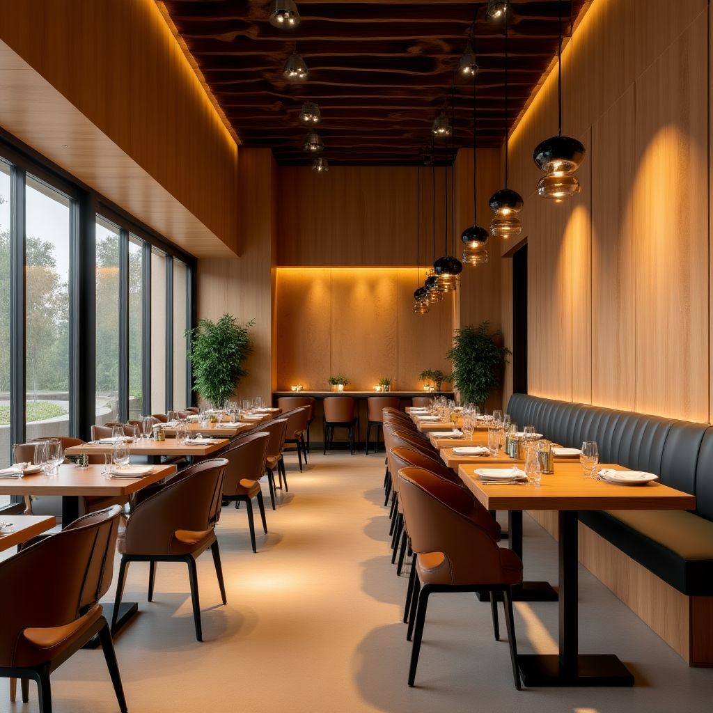 Interior restaurant minimalist